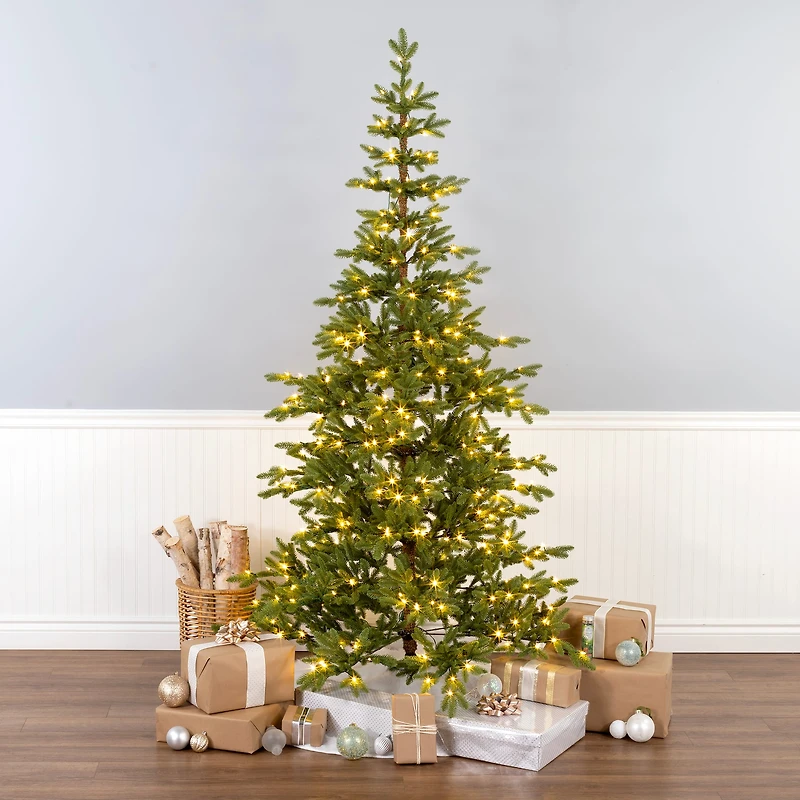 7.5ft. Pre-Lit Dancer Pine Artificial Christmas Tree, Clear Lights