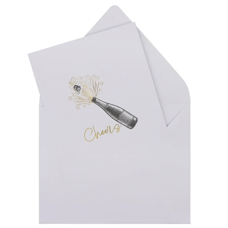Cheers Bottle Blank Greeting Card Set by Celebrate It™
