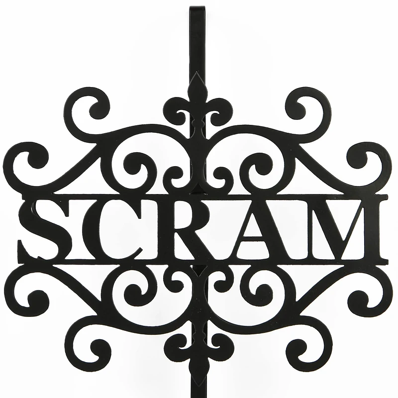 16" Halloween Scram Wreath Hanger