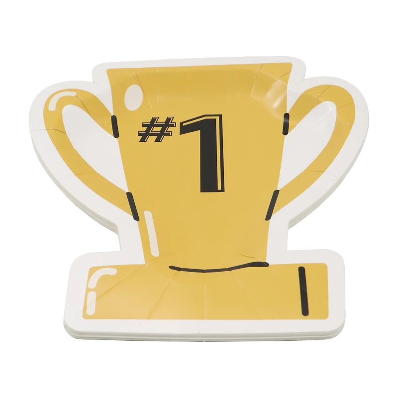 7" Trophy Shaped Snack Plates, 8ct. by Celebrate It™