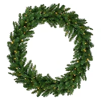 6ft. Pre-Lit Buffalo Fir Commercial Artificial Christmas Wreath