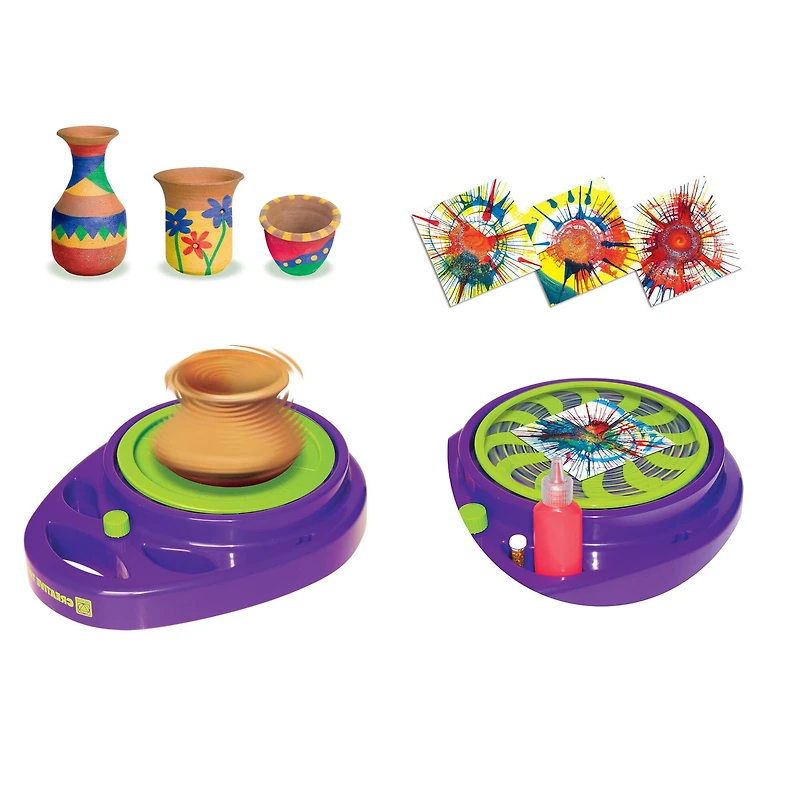 Small World Toys Pottery Wheel & Splash Art Studio Kit