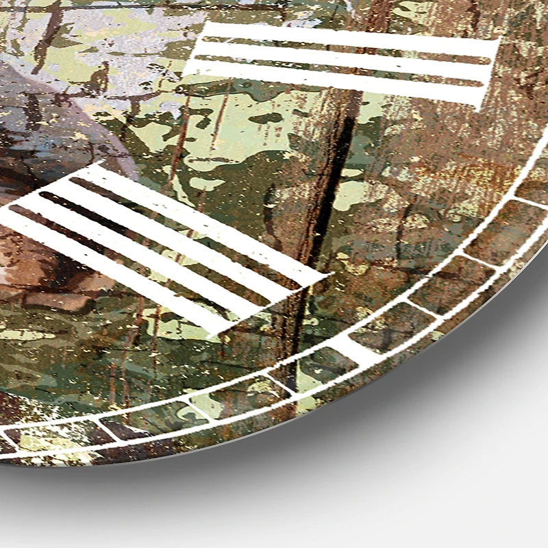 Designart 'Open Season Moose Oversized Traditional Wall Clock