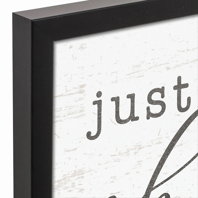 Just One More Chapter Black Framed Canvas
