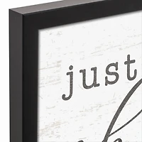 Just One More Chapter Black Framed Canvas