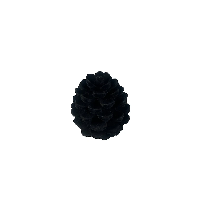 5" Black Flocked Pinecone Tabletop Décor by Ashland®