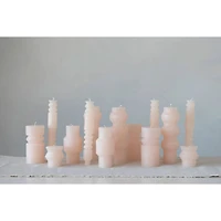 Hello Honey® 3" x 6" Blush Unscented Totem Pillar Candle