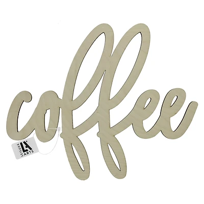Leisure Arts® 12" Wood Coffee Word