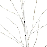 2 Pack 3ft. Pre-Lit Artificial White Birch Branches, Warm White LED Lights