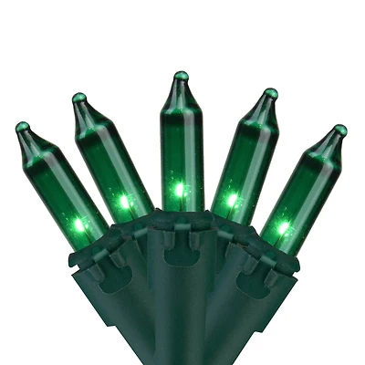 100 ct. Green Mini Commercial Grade Mini String Lights
