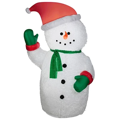 6ft. Airblown® Inflatable Christmas Mixed Media Snowman