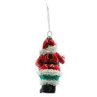 5.25" Selfie Santa Claus Glass Ornament by Ashland®