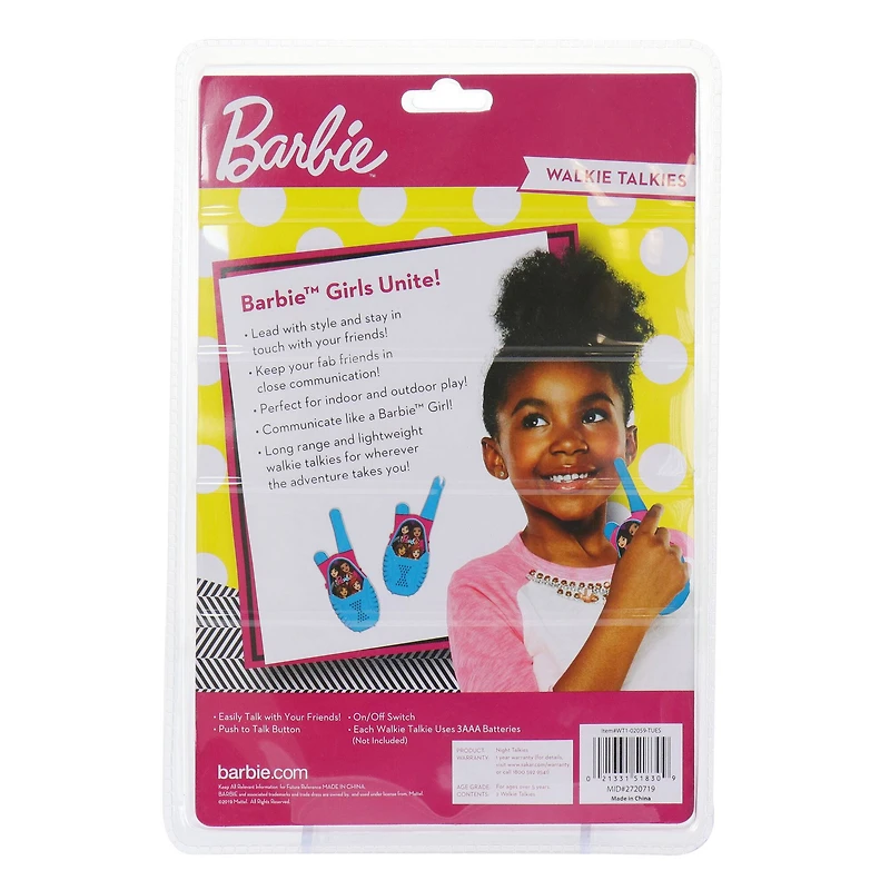 Barbie Girls Unite Walkie Talkie Set