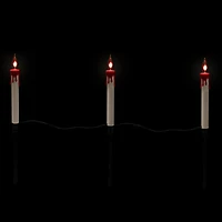 5ct. Lighted Flickering Candle Halloween Pathway Marker Lights