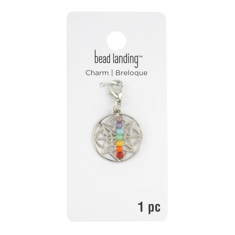 Rhodium Chakra Charm by Bead Landing™