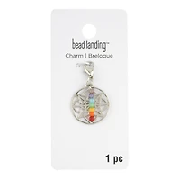 Rhodium Chakra Charm by Bead Landing™