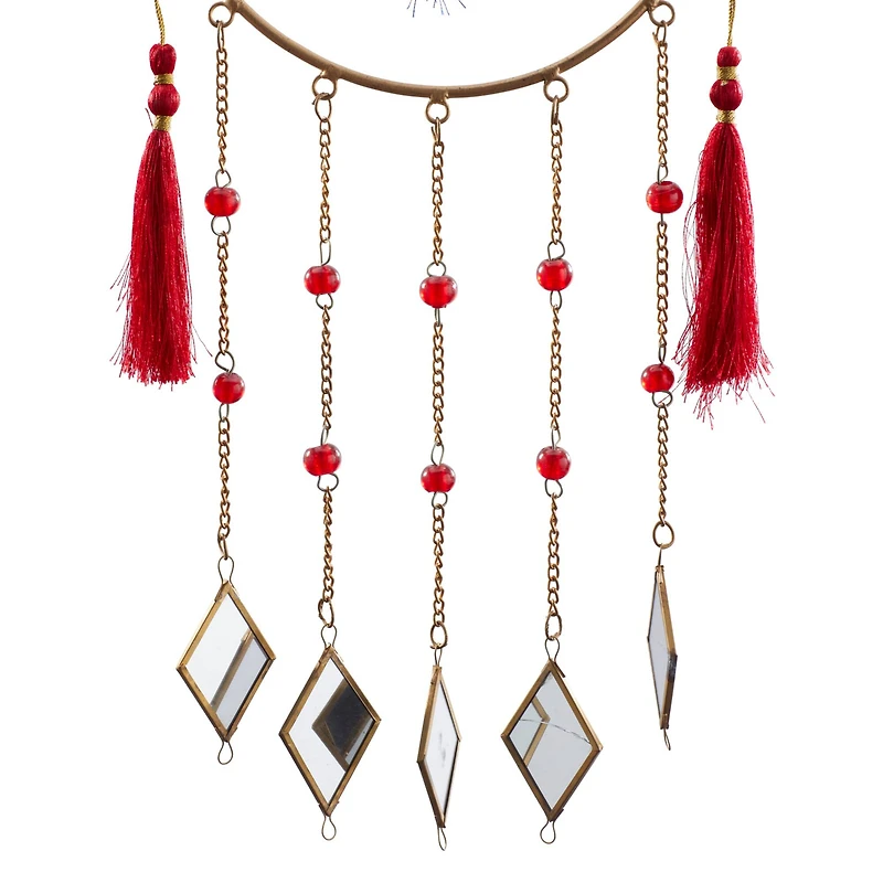 Multi Metal Contemporary Windchime, 31" x 12" x 2"