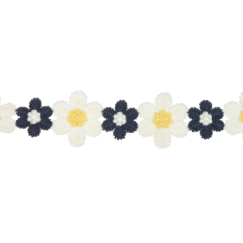 1.1" Embroidered Flower Trim by Celebrate It