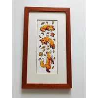RIOLIS Counted Cross Stitch Kit Foxes in Leaves