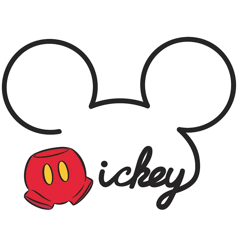 RoomMates Mickey Mouse All About Mickey Peel & Stick Giant Wall Decals