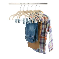 Simplify Ivory Children's Velvet Hangers, 6ct.