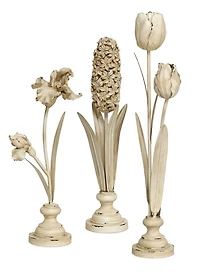 Beige Standing Flowers Set