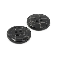 Dritz® 18mm Black Recycled Polyester Round Button, 9ct.