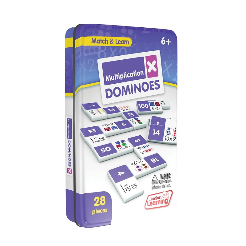 Junior Learning® Match & Learn Multiplication Dominoes