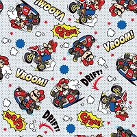 Springs Creative Mario Kart Cotton Fabric