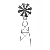 Glitzhome® 41" Stars & Stripes Metal Wind Spinner Yard Stake