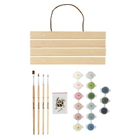 8" x 10" Mountain Cherry Blossoms Paint-by-Number Kit with Wood Display Hanger by Artist's Loft®