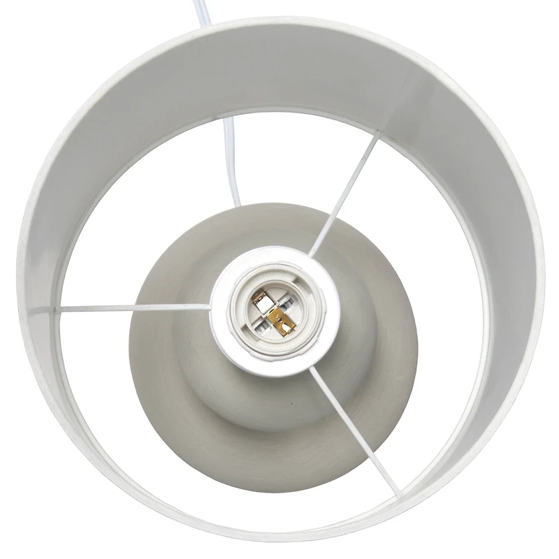 Simple Designs 15.3" Taupe Stone Age Table Lamp