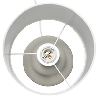 Simple Designs 15.3" Taupe Stone Age Table Lamp