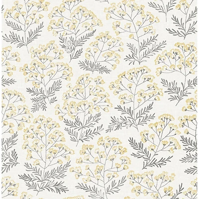 NuWallpaper Yellow Wethersfield Peel & Stick Wallpaper