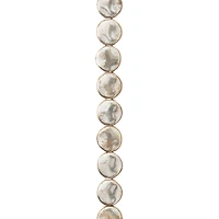 12 Pack:  Sterling Silver-Plated Lentil Beads, 10mm by Bead Landing™