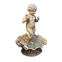 Design Toscano Cherub Ballante Foundry Iron Casting
