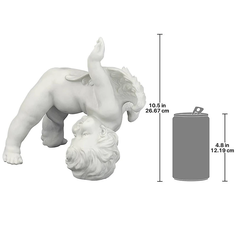 Design Toscano 10.5" Turvey, The Tumbling Cherub Statue