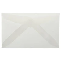 JAM Paper 2Pay Clear Translucent Vellum Envelopes, 100ct.