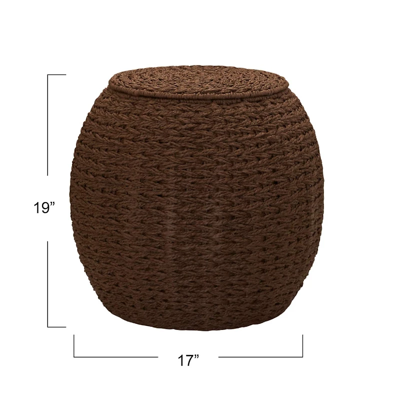 Household Essentials 19" Woven Storage End Table