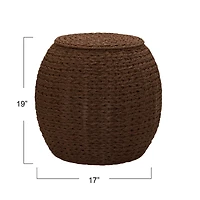 Household Essentials 19" Woven Storage End Table