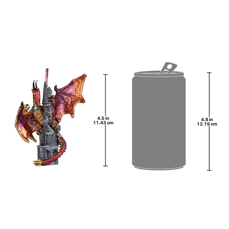 Design Toscano 3ct. Zanzibar the Gothic Dragon Ornaments