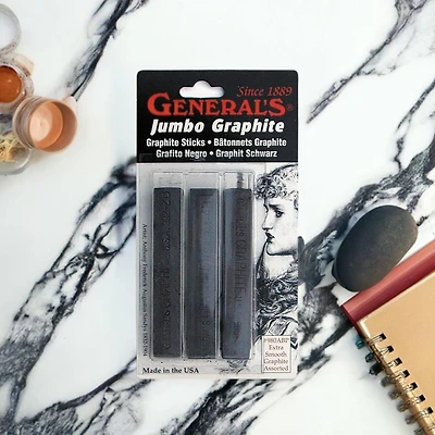 General's® Jumbo Graphite Stick Set, 3ct.