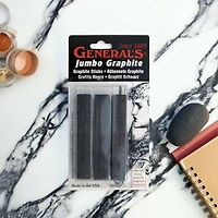 General's® Jumbo Graphite Stick Set, 3ct.