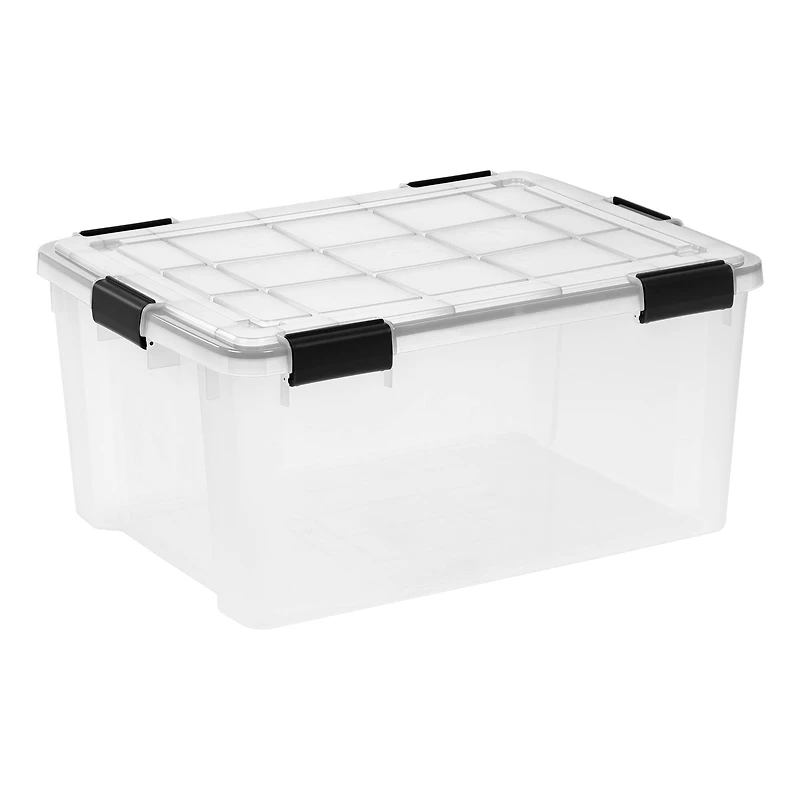 Iris® 60 qt. Clear Plastic Storage Bin, 4 Ct.