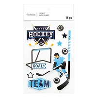 12 Pack: Hockey Chipboard Stickers by Recollections™
