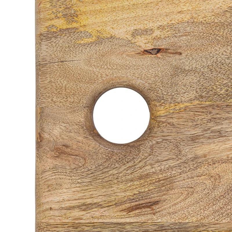 Hello Honey® 21.5" Natural Mango Wood Rectangle Cheese & Cutting Board