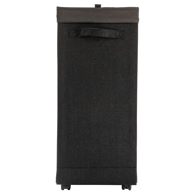 Household Essentials Narrow Collapsible Laundry Hamper with Liner & Lid