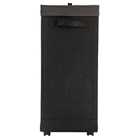 Household Essentials Narrow Collapsible Laundry Hamper with Liner & Lid