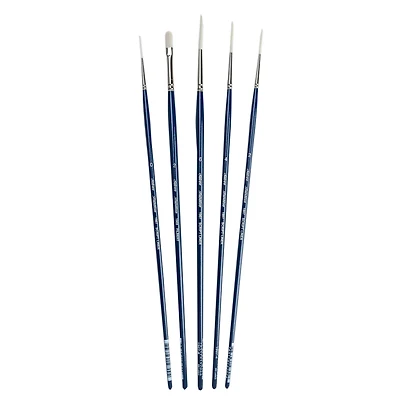 Silver Brush Limited Bristlon Liner Brushes, Set of 5