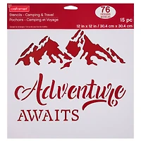 6 Pack: Camping & Travel Stencils by Craft Smart®, 12" x 12"